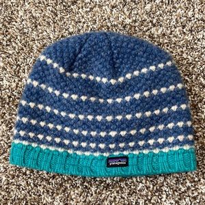 Patagonia wool beanie hat cap fleece lined
